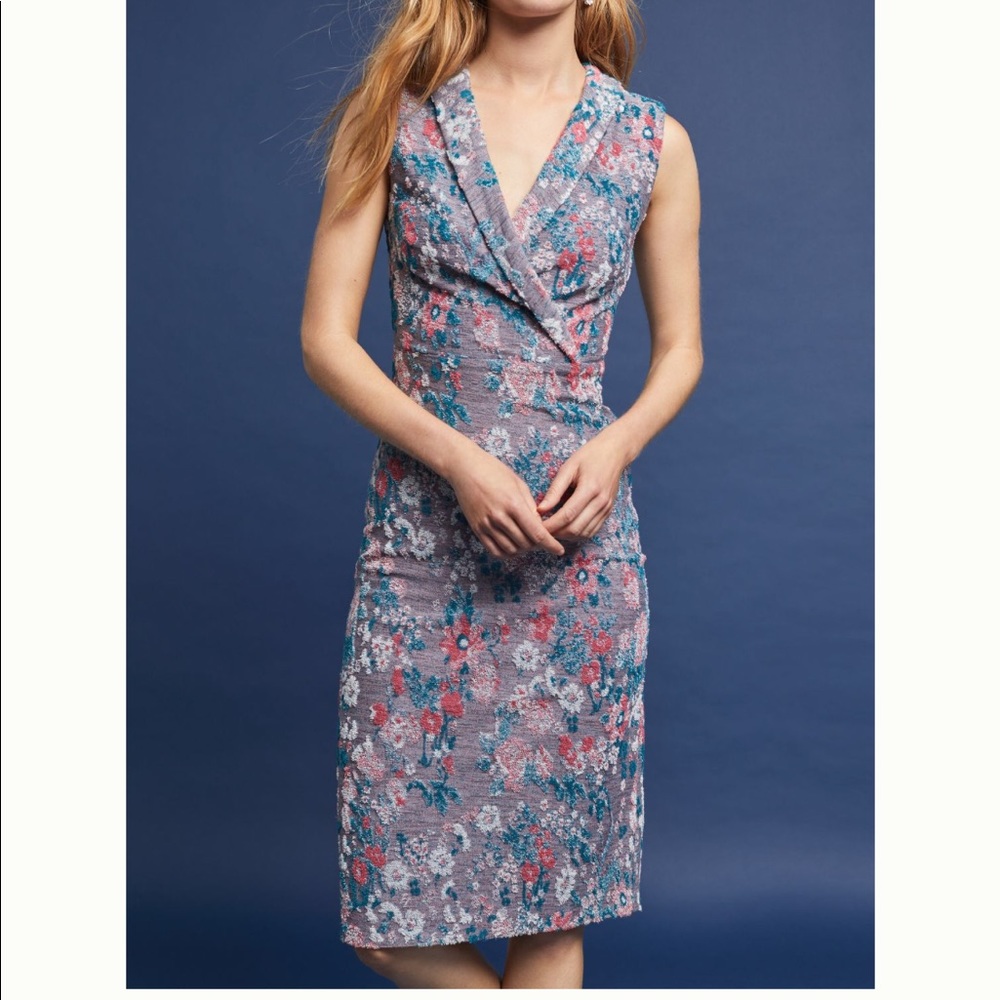 Sleeveless Jacquard Dress